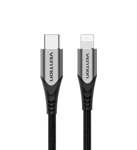 Кабель Vention USB 2.0 C to Lightning Cable 1M Gray Aluminum Alloy Type (TACHF) (TACHF) 48049 фото