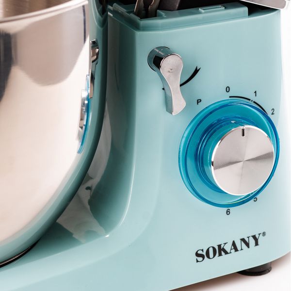 Міксер планетарний Sokany SK-277 Kitchen Master Stand Mixer 1800W 8l стаціонарний міксер 1891399037 фото