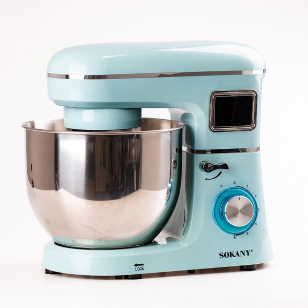 Міксер планетарний Sokany SK-277 Kitchen Master Stand Mixer 1800W 8l стаціонарний міксер 1891399037 фото