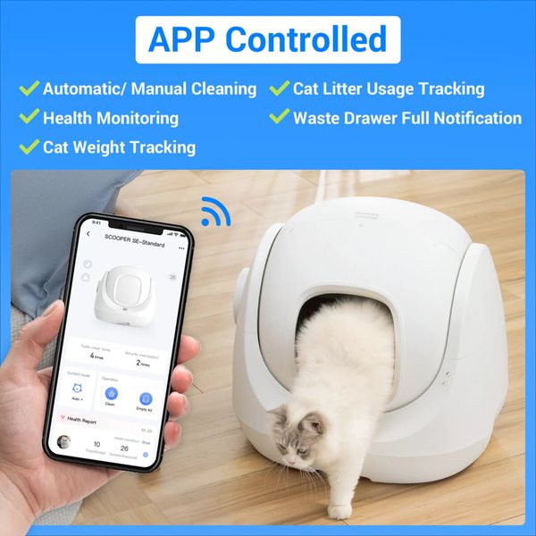 Смарт автоматичний лоток CATLINK Smart Litter Box - Scooper SE Baymax (6972884750842) 53592 фото