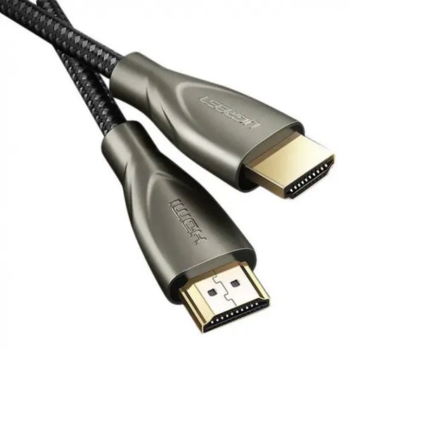 Кабель UGREEN HD131 HDMI Carbon Fiber Zinc Alloy Cable 1m (Gray) (UGR-50106) (UGR-50106) 42622 фото