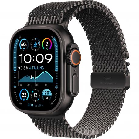 Apple Watch Ultra 2 (2024) 49mm (GPS+LTE) Black Titanium Case with Black Titanium Milanese Loop - M (MX5U3) 1004806 фото