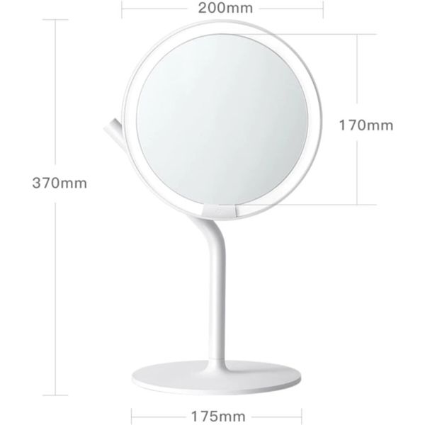 Дзеркало для макіяжу Xiaomi Amiro mini 2S AML117 Desk Makeup Mirror White (AML117) 50381 фото