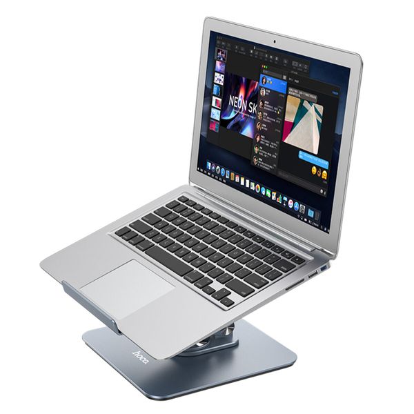 Подставка для ноутбука HOCO PH52 Plus Might metal rotating laptop holder Metal Gray (6931474788986) 25016 фото