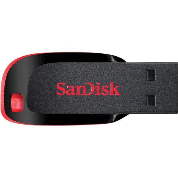 Flash SanDisk USB 2.0 Cruzer Blade 64Gb Black/Red (SDCZ50-064G-B35) 9332 фото