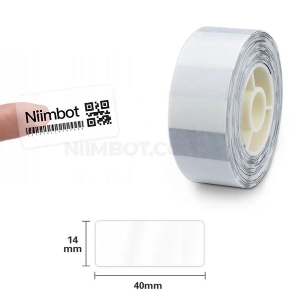 Етикетки NIIMBOT TT14*40-160 Transparent For D11/D110/D101/H1S (A2G88588302) (A2G88588302) 50305 фото