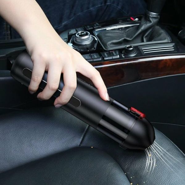 Автомобільний пилосос Usams US-ZB234 Mini Handheld Vacuum Cleaner Geoz Series Suction 6000Pa Black (MNXCQZB23401) 22520 фото