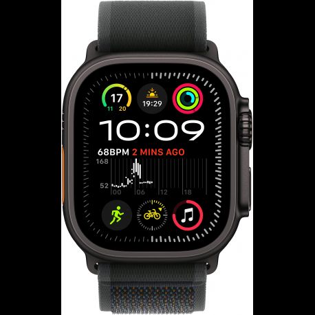 Apple Watch Ultra 2 (2024) 49mm (GPS+LTE) Black Titanium Case з Black Trail Loop – M/L (MX4V3) 1005278 фото