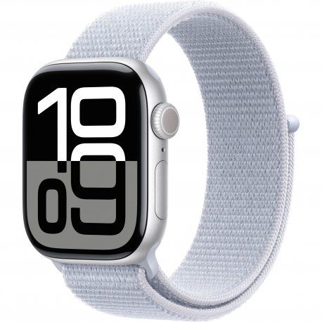 Apple Watch Series 10 42mm (GPS) Silver Aluminium Case with Blue Cloud Sport Loop (MWWD3QH/A) 1004910 фото