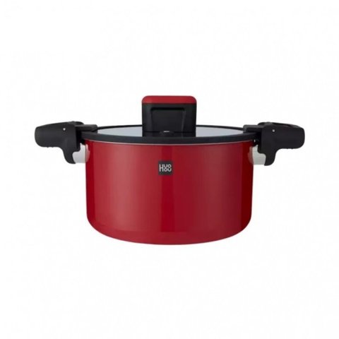 Кастрюля-cкороварка Xiaomi HuoHou Stainless Steel Enamel Micro Pressure Cooker (Red) (HU0160) 50370 фото