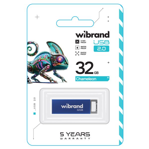 Flash Wibrand USB 2.0 Chameleon 32Gb Blue (WI2.0/CH32U6U) 50715 фото