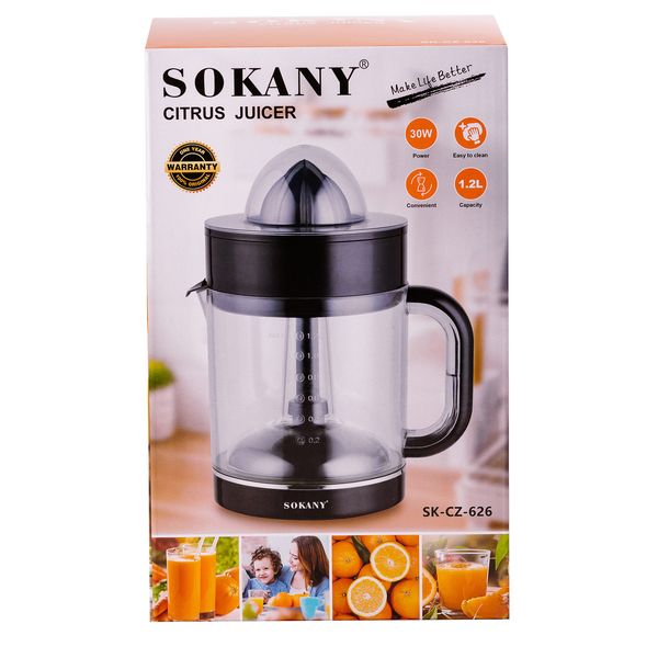 Соковижималка Sokany SK-CZ-626 Citrus Juicer 40W 1.2l соковижималка для яблук 2016352165 фото