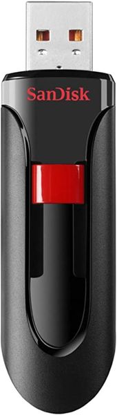 Flash SanDisk USB 2.0 Cruzer Glide 64Gb Black/Red (SDCZ60-064G-B35) 12307 фото