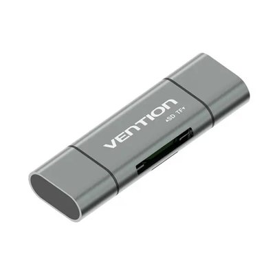 Картрідер Vention USB3.0 Multi-function Card Reader Gray Metal Type (CCHH0) (CCHH0) 47988 фото