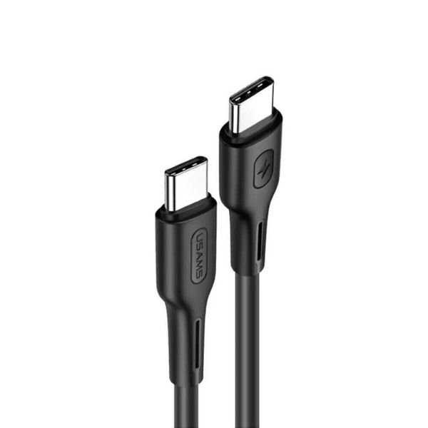 Кабель Usams US-SJ459 U43 Type-C TO Type-C 100W PDFast Charging & Data Cable 1.2m black (SJ459USB01) 52361 фото