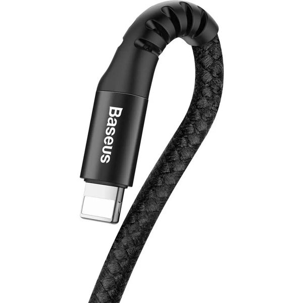 Кабель Baseus Fish eye Spring Data Cable Lightning 1m Black (CALSR-01) 49341 фото