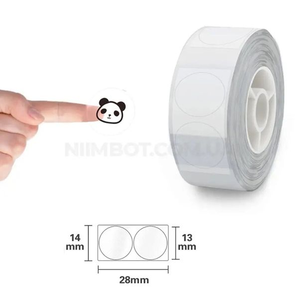 Етикетки NIIMBOT TT14*28-220 Round Transparent For D11/D110/D101/H1S (A2G88778901) (A2G88778901) 50306 фото