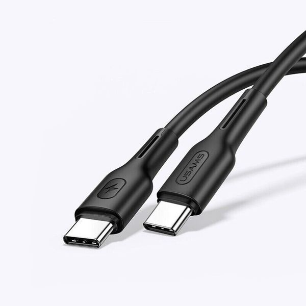 Кабель Usams US-SJ459 U43 Type-C TO Type-C 100W PDFast Charging & Data Cable 1.2m black (SJ459USB01) 52361 фото