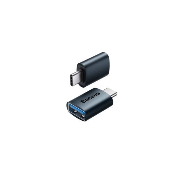 Адаптер Baseus Ingenuity Series Mini OTG Adaptor Type-C to USB-A 3.1 Blue (ZJJQ000003) 40133 фото