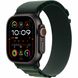 Apple Watch Ultra 2 (2024) 49mm (GPS+LTE) Black Titanium Case з Dark Green Alpine Loop - Large (MX4T3UL/A) 1005125 фото 1