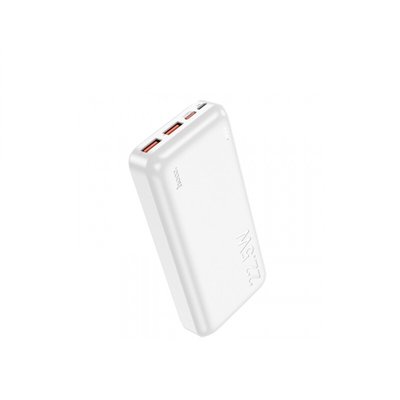 Зовнішній акумулятор HOCO J101A Astute 22.5W fully compatible power bank 20000mAh White (6931474782502) 24793 фото