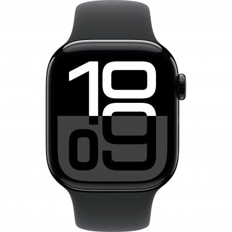 Apple Watch Series 10 42mm (GPS+LTE) Jet Black Aluminium Case with Black Sport Band - S/M (MWX63) 1004801 фото