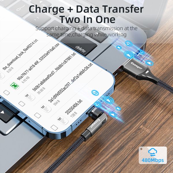 Кабель Essager Universal 540 Ratate 3A Magnetic USB Charging Cable Lightning 2m grey (EXCCXL-WXA0G) (EXCCXL-WXA0G) 44923 фото