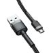 Кабель Baseus cafule Cable USB For Micro 2.4A 0.5M Gray+Black (CAMKLF- AG1) 7639 фото 5