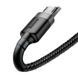 Кабель Baseus cafule Cable USB For Micro 2.4A 0.5M Gray+Black (CAMKLF- AG1) 7639 фото 6