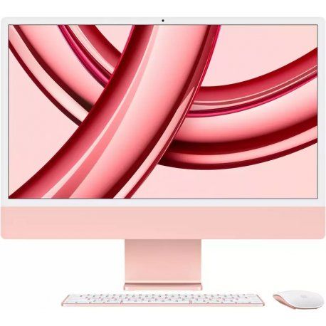 Apple iMac 24" 4.5К M3 Chip 8/256GB 10GPU 2023 Pink (MQRT3UA/A) 00000047284-001 фото