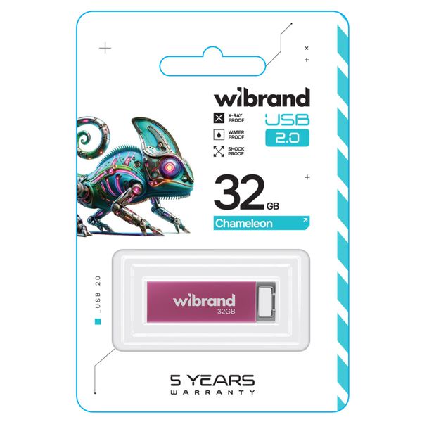 Flash Wibrand USB 2.0 Chameleon 32Gb Pink (WI2.0/CH32U6P) 50718 фото