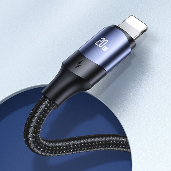 Кабель Usams US-SJ521 U71 Type-C to Lightning 20W PD Fast Charging & Data Cable 1.2m Black (SJ521USB01) 46320 фото