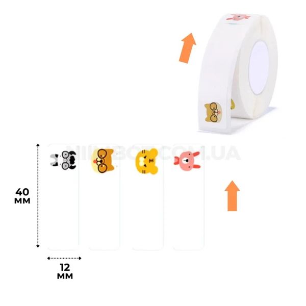 Етикетки NIIMBOT T12*40-160 ZOO Color For D11/D110/D101/H1S (A2A68301001) (A2A68301001) 50308 фото