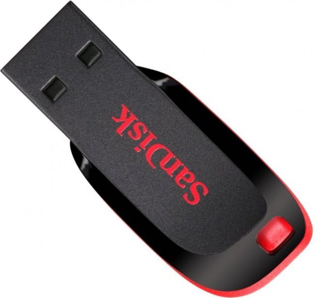 Flash SanDisk USB 2.0 Cruzer Blade 16Gb Black/Red (SDCZ50-016G-B35) 8766 фото