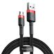 Кабель Baseus Cafule Cable USB For Micro 1.5A 2m Red+Black (CAMKLF-C91) 7644 фото 1