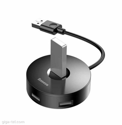 USB-Hub Baseus round box HUB adapter （USB3.0 to USB3.0*1+USB2.0*3）Black (CAHUB-F01) 11498 фото