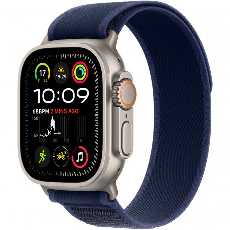 Apple Watch Ultra 2 (2024) 49mm (GPS+LTE) Natural Titanium Case з Blue Trail Loop – M/L (MX4L3UL/A) 1005128 фото