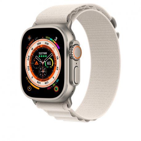 Ремінець Alpine Loop Band для Apple Watch 49mm Starlight - Medium (MQE63) 00000039721 фото