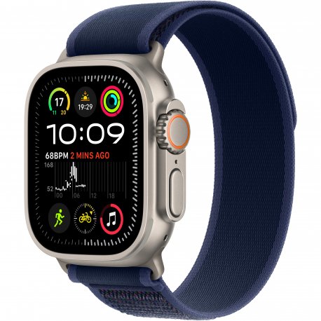 Apple Watch Ultra 2 (2024) 49mm (GPS+LTE) Natural Titanium Case з Blue Trail Loop – M/L (MX4L3UL/A) 1005128 фото