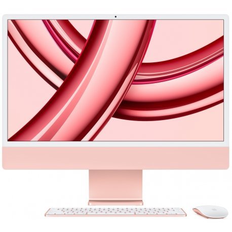 Apple iMac 24" 4.5К M3 Chip 8/256GB 8GPU 2023 Pink (MQRD3UA/A) 00000047284-004 фото