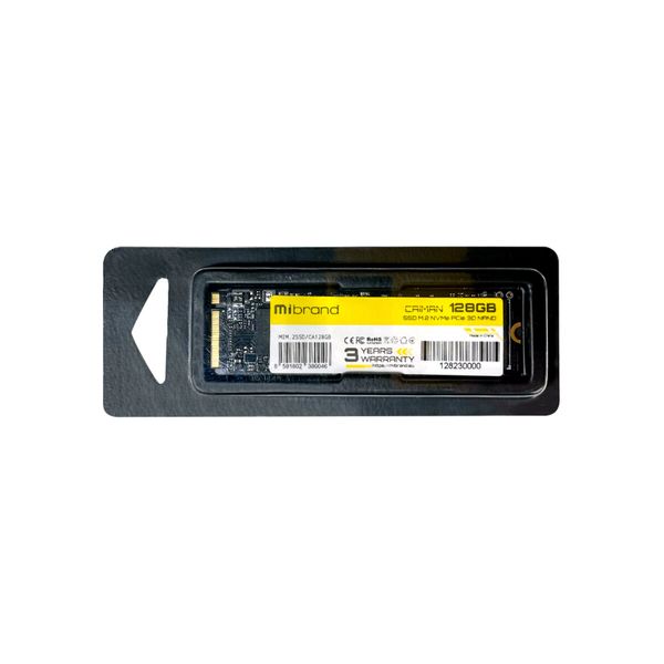 SSD M.2 Mibrand Caiman 128GB NVMe 2280 PCIe 3.0 3D NAND (MIM.2SSD/CA128GB) 41428 фото