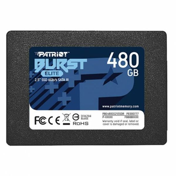 SSD Patriot Burst Elite 480GB 2.5" 7mm SATAIII TLC 3D (PBE480GS25SSDR) 13352 фото