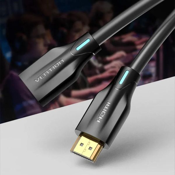 Кабель Удлинитель Vention HDMI Extension Cable 8K 1.5M Black (AHBBG) (AHBBG) 49791 фото