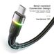 Кабель Essager Colorful LED USB Cable Fast Charging 2.4A USB-A to Micro 2m black (EXCM-XCDA01) (EXCM-XCDA01) 44903 фото 8