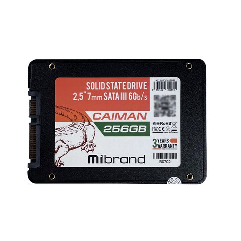 SSD Mibrand Caiman 256GB 2.5" 7mm SATAIII Bulk (MI2.5SSD/CA256GB) 13969 фото