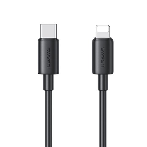 Кабель Usams SJ712 Type-C To Lightning 30W Fast Charging Data Cable black (SJ712USB01) 52368 фото