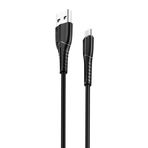 Кабель Usams US-SJ365 U35 Micro Charging Cable 1M Black (SJ365USB01) 15138 фото