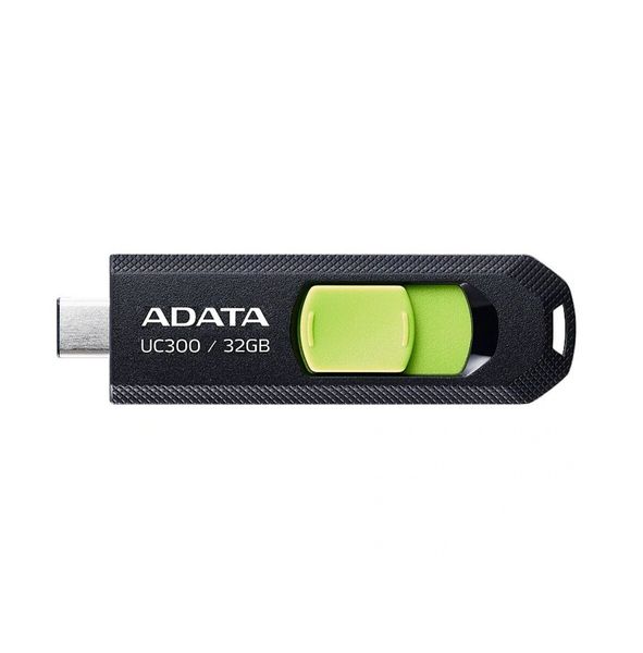 Flash Adata USB 3.2 Gen1 UC300 Type-C 32Gb Black/Green (ACHO-UC300-32G-RBK/GN) 52202 фото