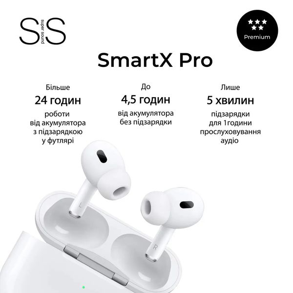 Наушники TWS SmartX Pro Premium bluetooth наушники вакуумные наушники 1876353356 фото