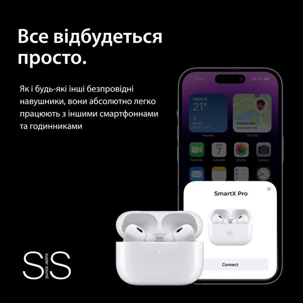 Наушники TWS SmartX Pro Premium bluetooth наушники вакуумные наушники 1876353356 фото